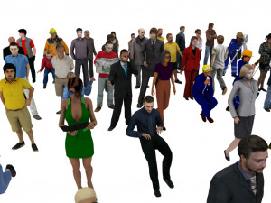 people pack 55 people Modelo 3D