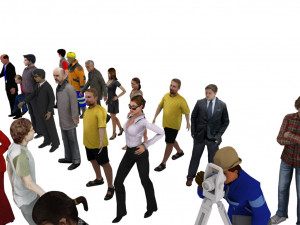 people pack 55 people Modelo 3D