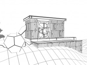 cabin in the snow 3D Model