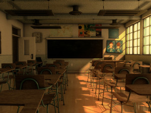 school classroom 3D Модель