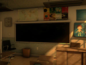school classroom 3D Model