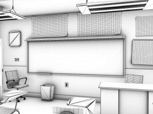 school classroom Modelo 3D