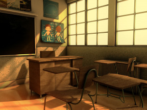 school classroom Modelo 3D