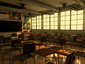 school classroom Modelo 3D
