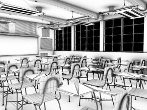 school classroom Modelo 3D