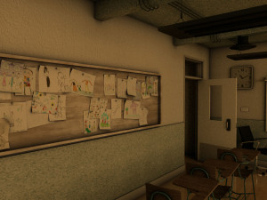 school classroom Modelo 3D