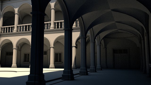 ancient building 3D Model .c4d .max .obj .3ds .fbx .stl .blend 