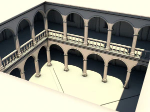 古代の建物 3Dモデル
