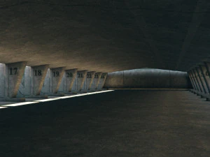 galleria dello studio dell'hangar Modello 3D