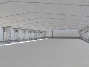 hangar studio gallery 3D Model