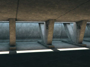 galleria dello studio dell'hangar Modello 3D