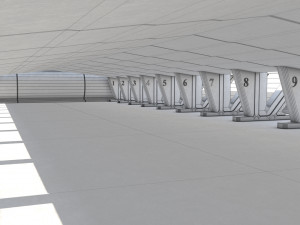 hangar studio gallery 3D Model