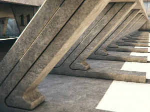 galleria dello studio dell'hangar Modello 3D