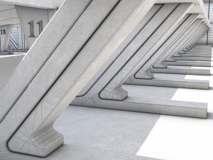 hangar studio gallery 3D Model