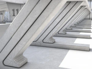 galleria dello studio dell'hangar Modello 3D