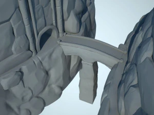 bridge on a canyon 3D Model