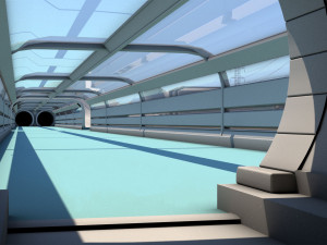 futuristic exoplanetary facility Modelo 3D