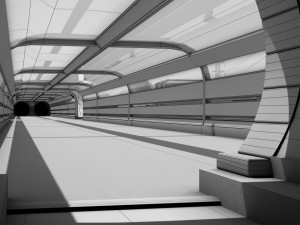 futuristic exoplanetary facility Modelo 3D