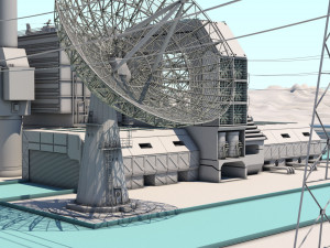 futuristic exoplanetary facility Modelo 3D