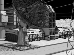 futuristic exoplanetary facility Modelo 3D
