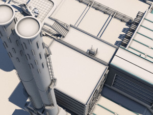 futuristic exoplanetary facility Modelo 3D