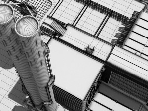 futuristic exoplanetary facility Modelo 3D