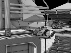 futuristic exoplanetary facility Modelo 3D