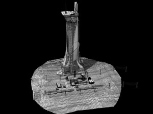 futuristic exoplanetary facility Modelo 3D