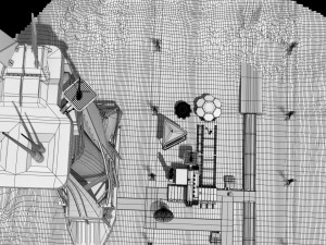 futuristic exoplanetary facility Modelo 3D