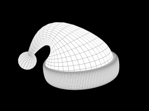 rigged christmas hat 3D 모델