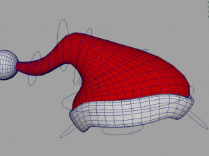 rigged christmas hat 3D 모델