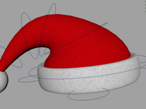 rigged christmas hat 3D 모델