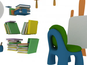 cartoon assets pack 3D Model