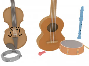 cartoon assets pack 3D Model