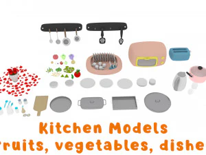 cartoon assets pack 3D Model