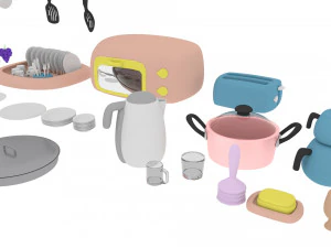 cartoon assets pack 3D Model