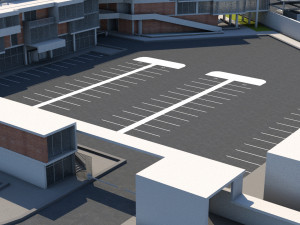 border control and administration buildings Modèle 3D