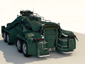 sci-fi military car 3D Model