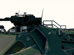 sci-fi military car Modello 3D