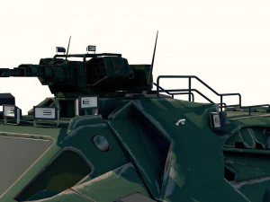 sci-fi military car 3D Model