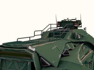 sci-fi military car Modello 3D