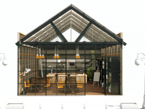 cool coffee shop Modelo 3D