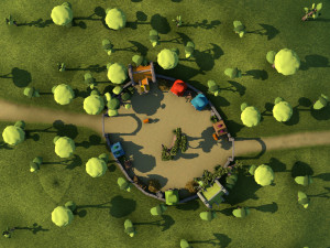 cartoon village 3D Model