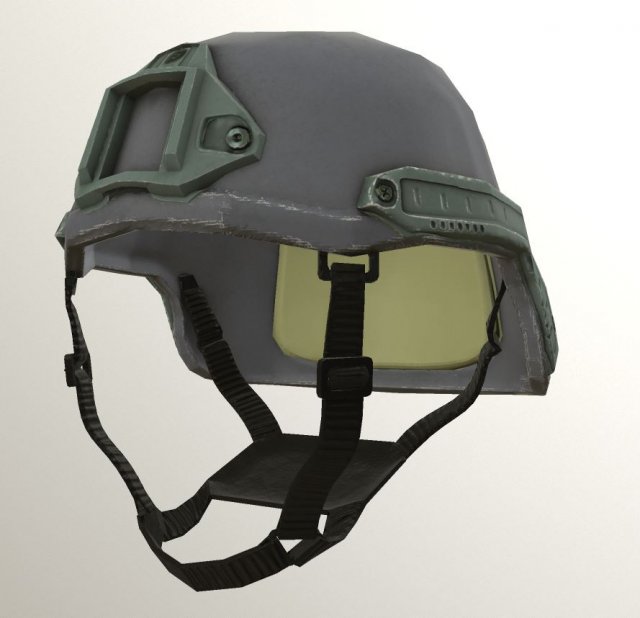 low poly pbr helmet 3D Model .c4d .max .obj .3ds .fbx .stl .blend 