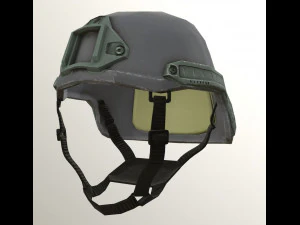 低ポリ PBR ヘルメット 3Dモデル