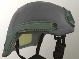 low poly pbr helmet 3D Model