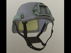 low poly pbr helmet 3D Model