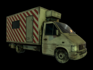 pbr cargo truck 3D Model
