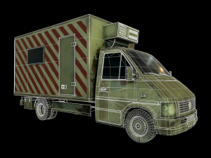 pbr cargo truck 3D Model