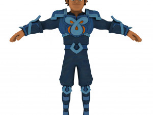 cartoon rigged character 1 3D मॉडल